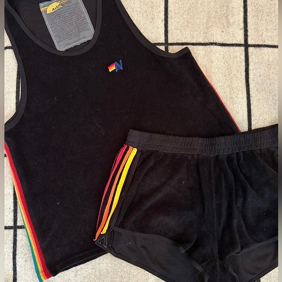 Aviator Nation Pants - NWOT Aviator Nation Terry Shorts Set